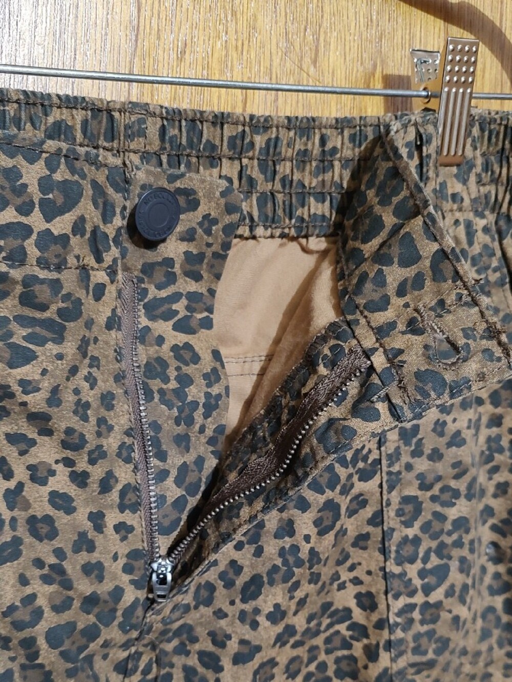 Leopard Print Cargo Pants - Brown - Picture 6 of 8